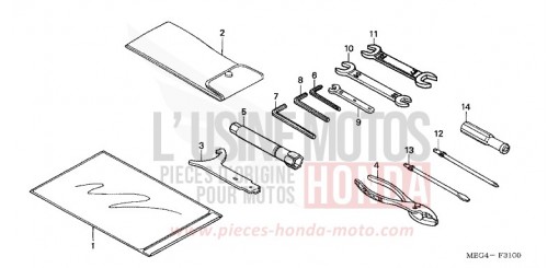 OUTILS VT750C5 de 2005